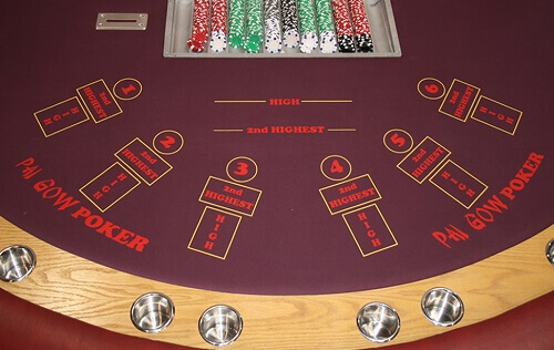 Pai Gow Poker Table